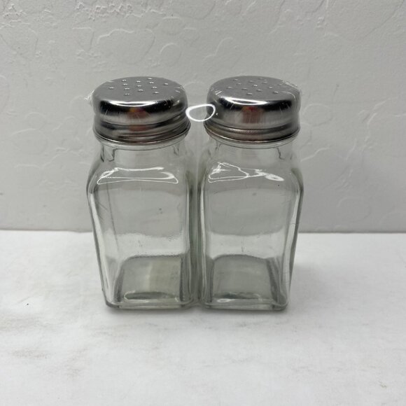 Anchor Hocking Glass Salt & Pepper Shakers Set - Picture 1 of 5